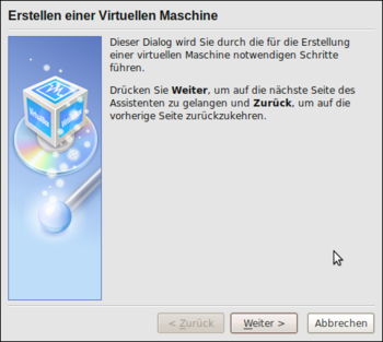 VirtualBox: Neue virtuelle Maschine erstellen
